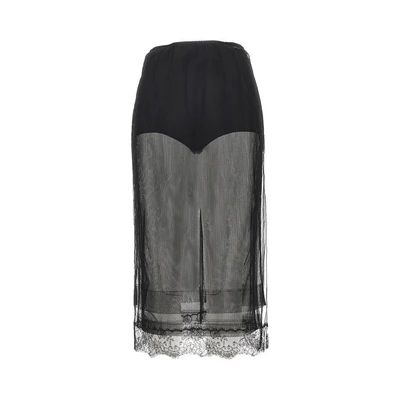 tulle midi skirt