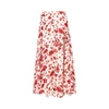 silk-blend hilza long skirt