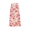 silk-blend hilza long skirt