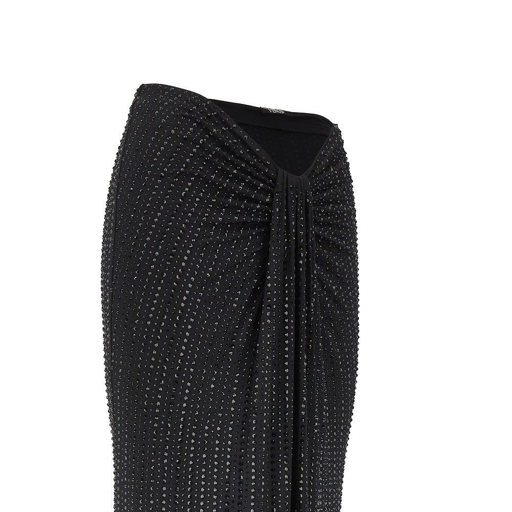 VENUJA M crystal-embellished jersey maxi skirt