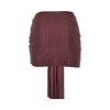 strass-embellished draped mini skirt