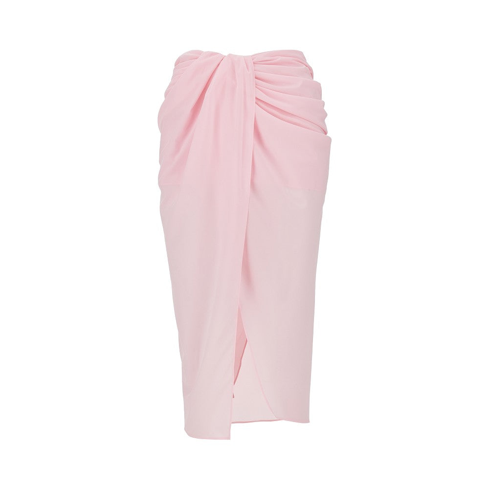 JACQUEMUS 38 paréo stretch muslin skirt