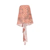 mini sarong skirt with brooch