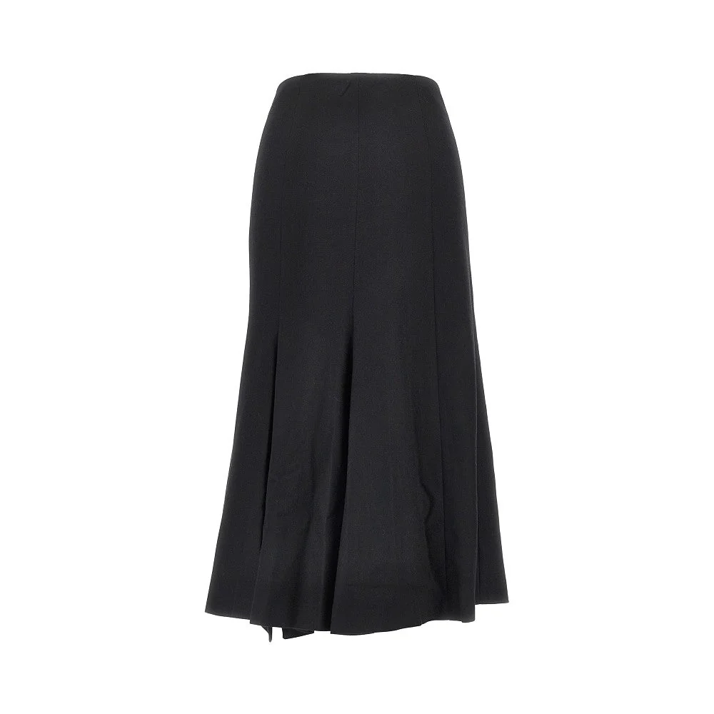 erika flannel midi skirt