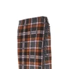 plaid wrap midi skirt