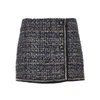 wool-blend tweed mini skirt