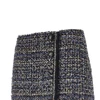 wool-blend tweed mini skirt