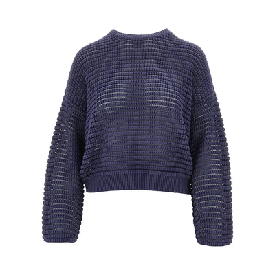 openworked cashmere blend sweater