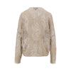 jacquard cotton-blend sweater