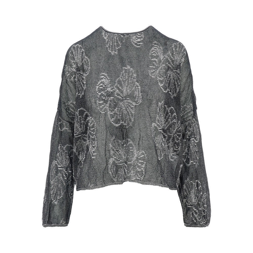 jacquard cotton-blend sweater
