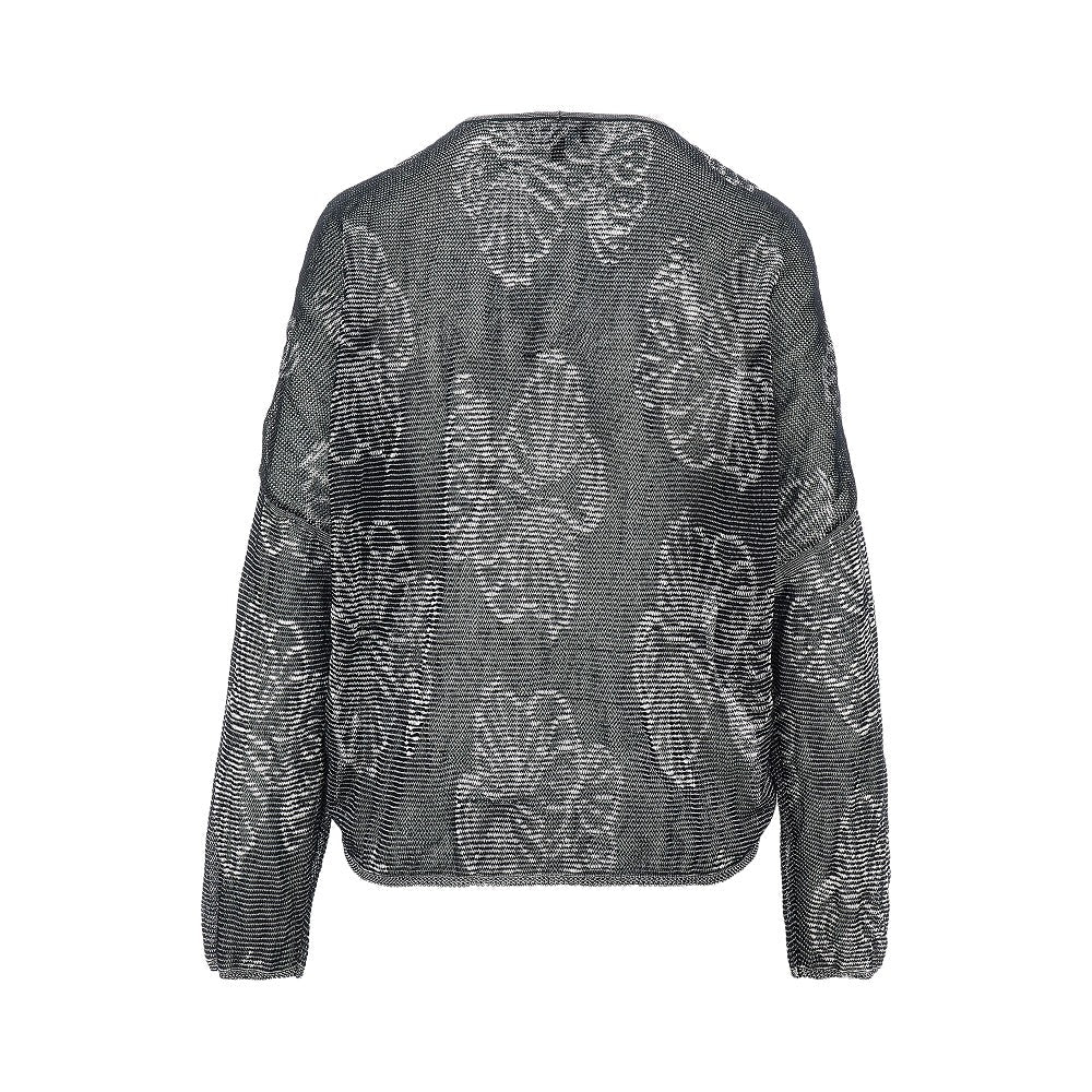 jacquard cotton-blend sweater