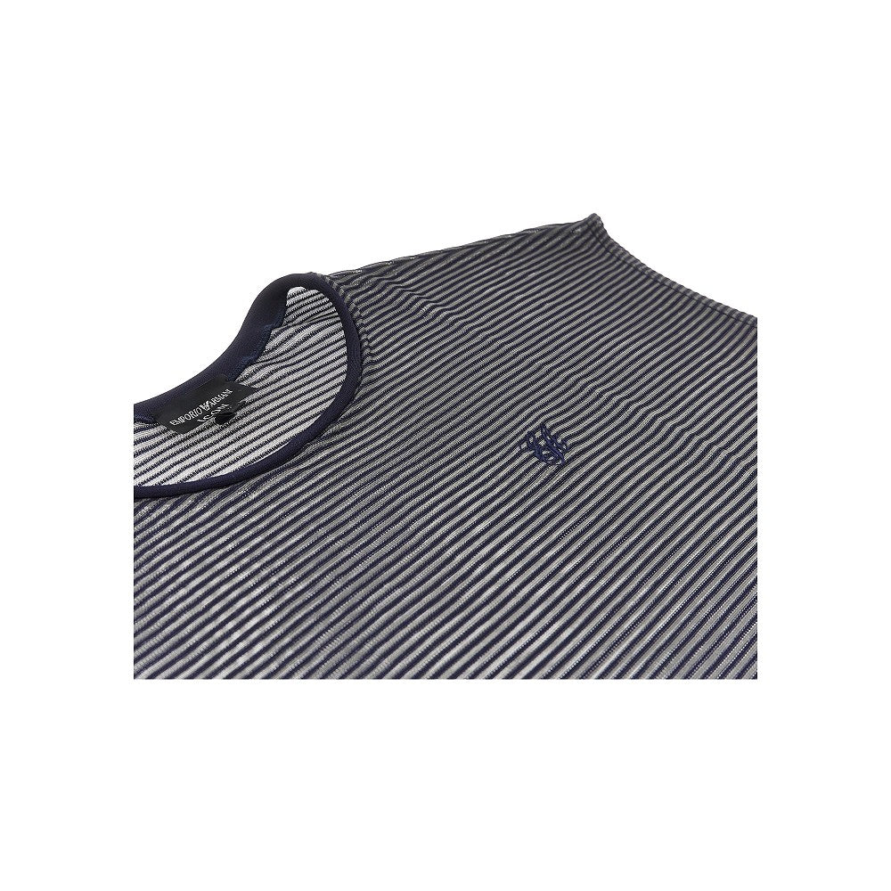 icon striped knitted top