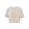 openworked knit top