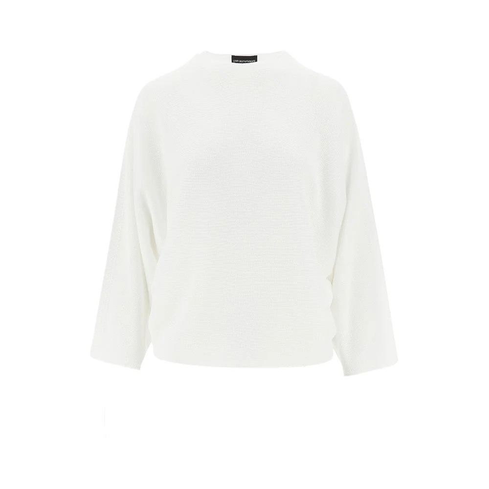 EMPORIO ARMANI M knitted top with batwing sleeves