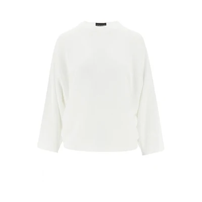 knitted top with batwing sleeves