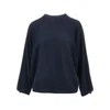 knitted top with batwing sleeves