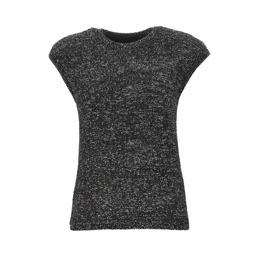 EMPORIO ARMANI S sequinned knit top