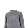 knitted crewneck sweater with crystals