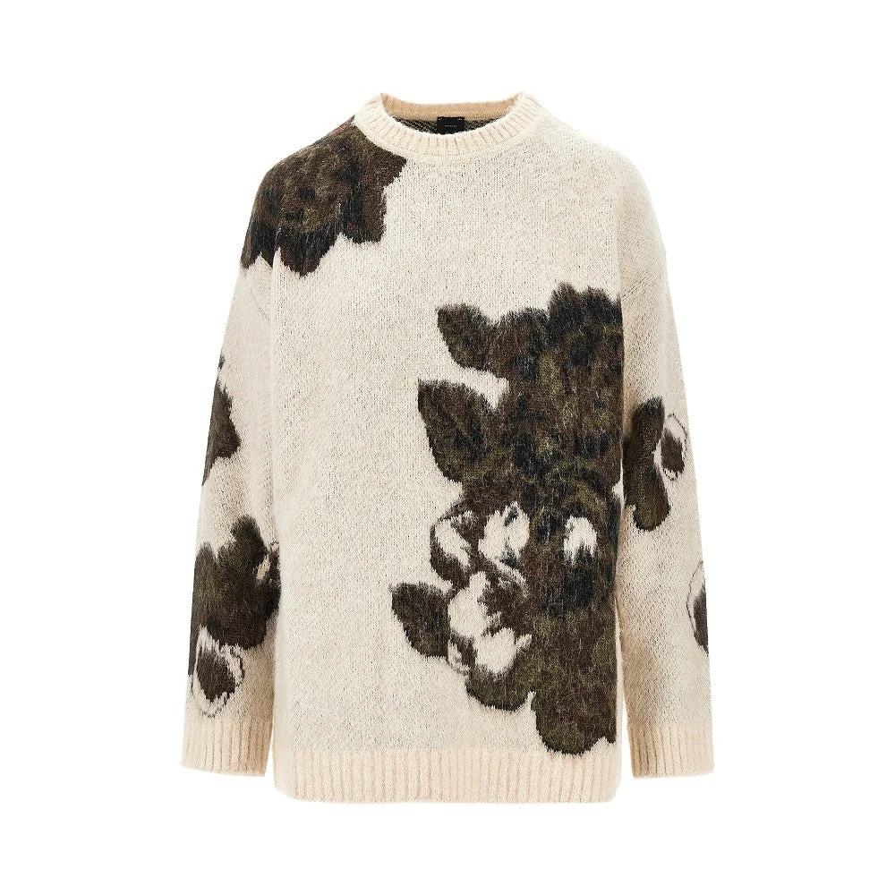 jacquard wool and alpaca blend sweater