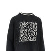 logo intarsia linen sweater