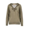 lurex sweater with lace