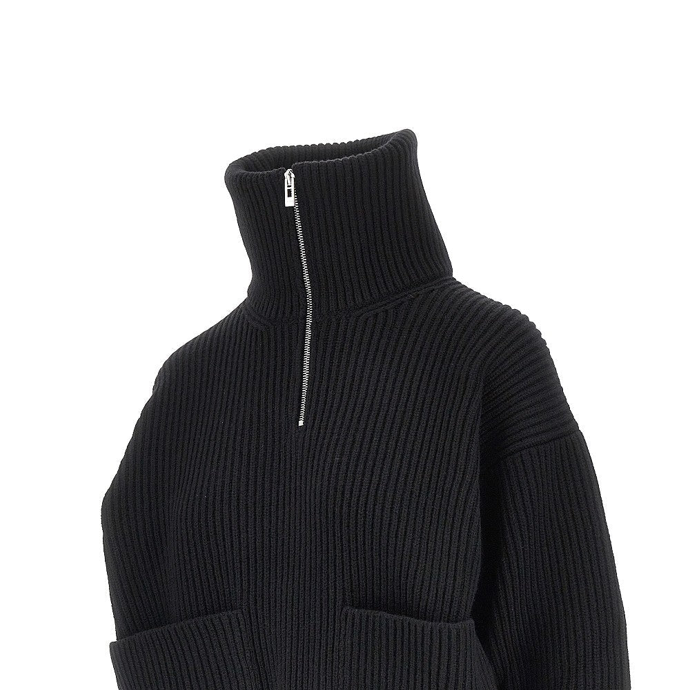 ALAIA 36 wool and cashmere trucker sweater