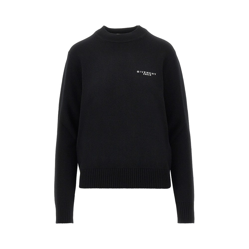 cashmere and wool sweater with embroidery