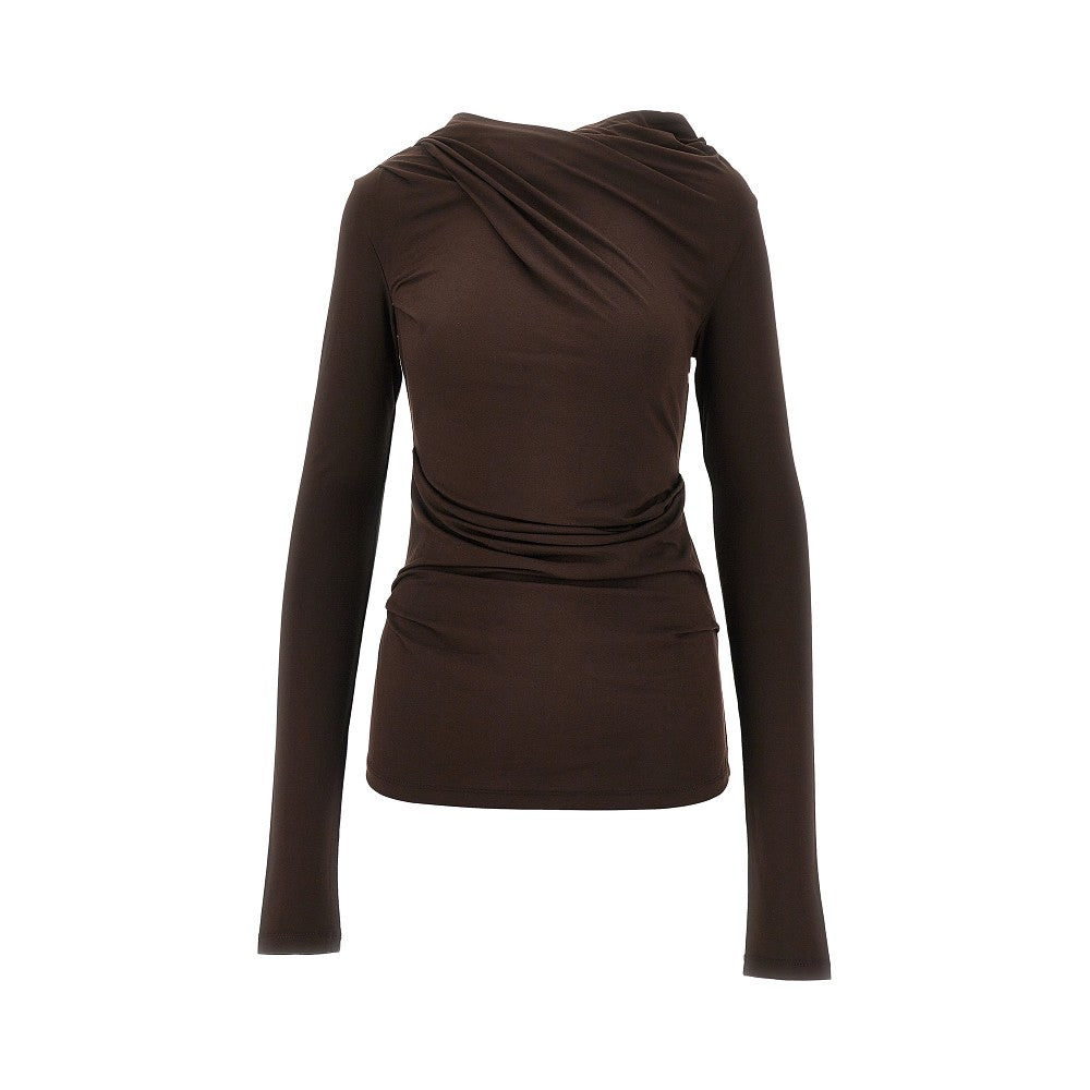ENTIRE STUDIOS L draped jersey top