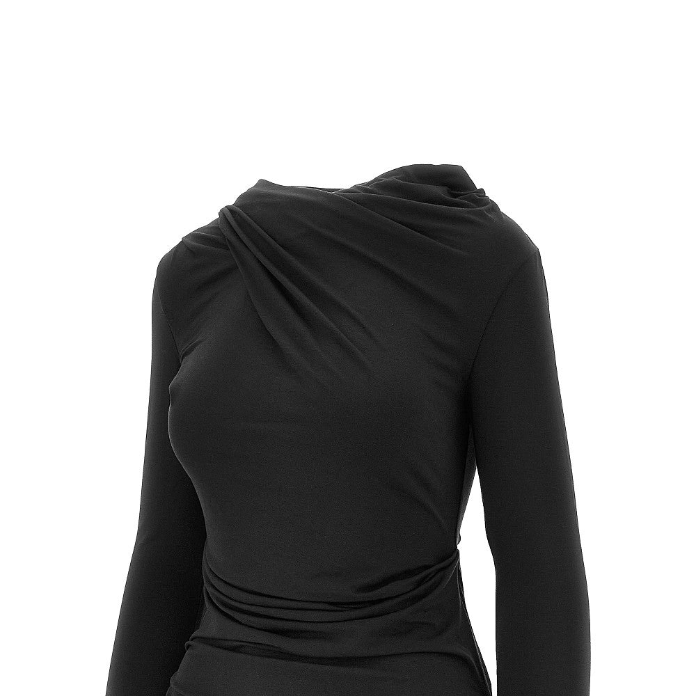 draped jersey top