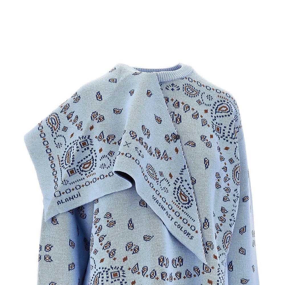 ALANUI S sweater with bandana jacquard motif