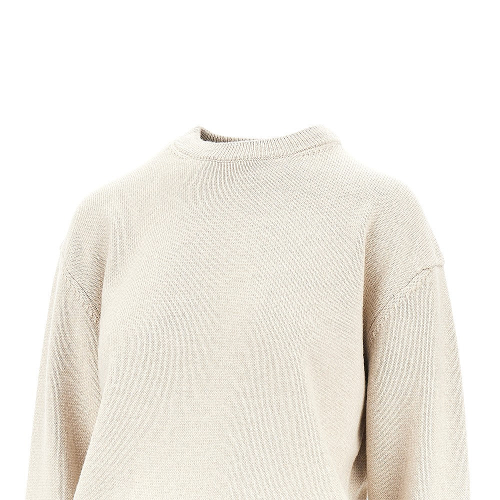 JACQUEMUS 36 logo intarsia merino wool sweater