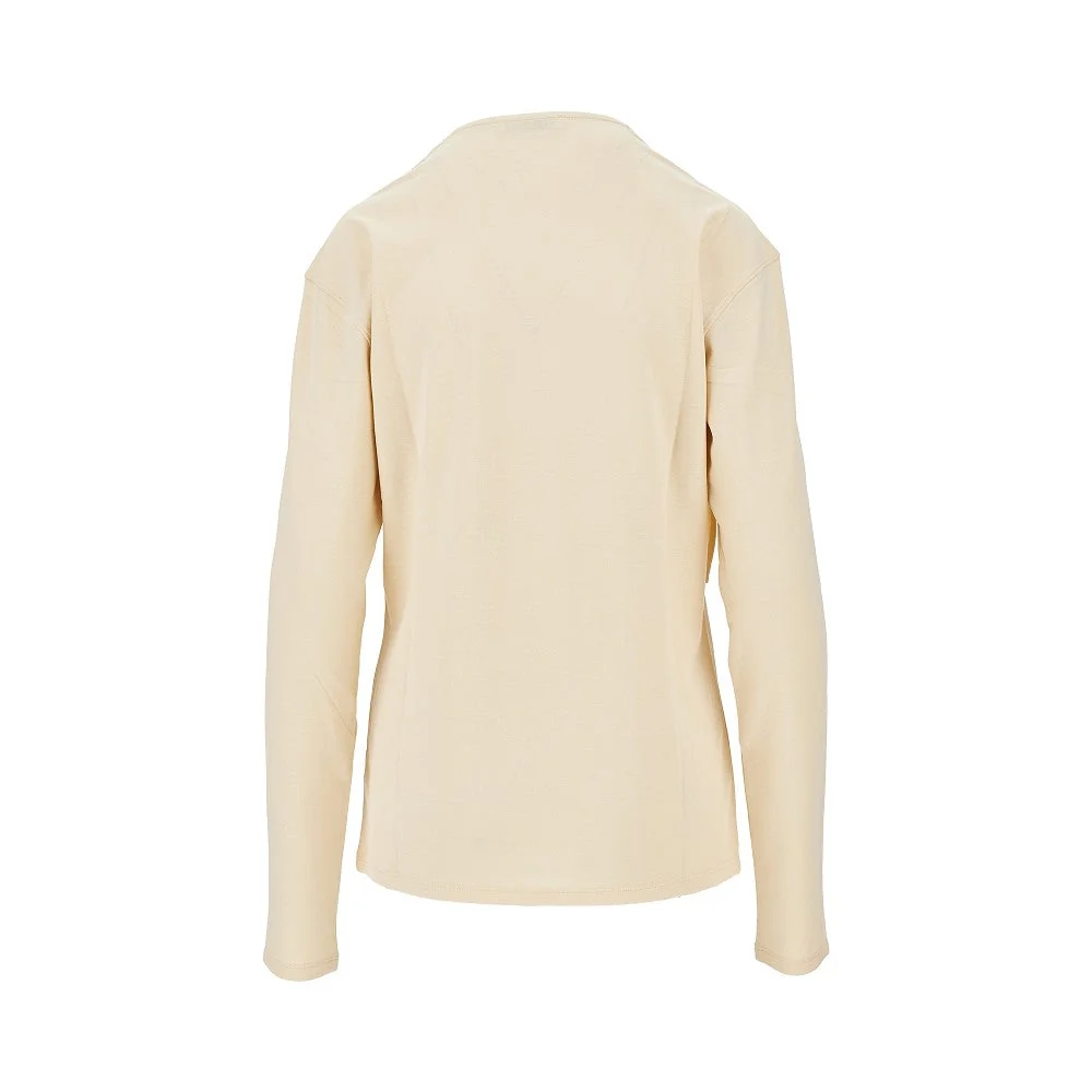 jersey crepe foulard top