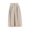 stretch cotton cropped pants