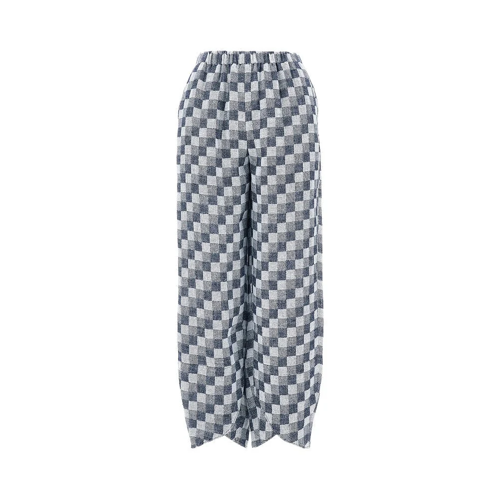 EMPORIO ARMANI 42 linen-blend gauze pants