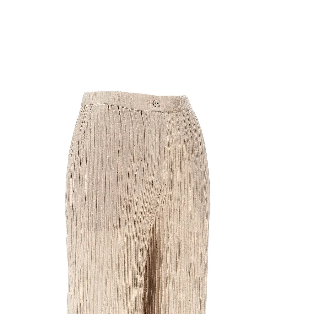 textured lurex taffetà pants