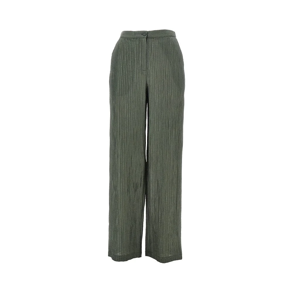 EMPORIO ARMANI 40 textured lurex taffetà pants