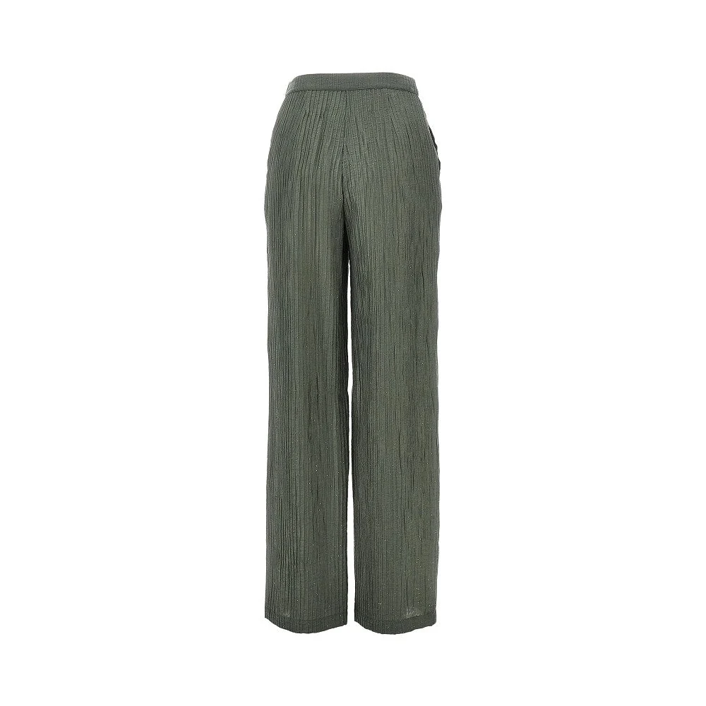 textured lurex taffetà pants