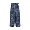 bandana print chambray pants