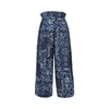 bandana print chambray pants