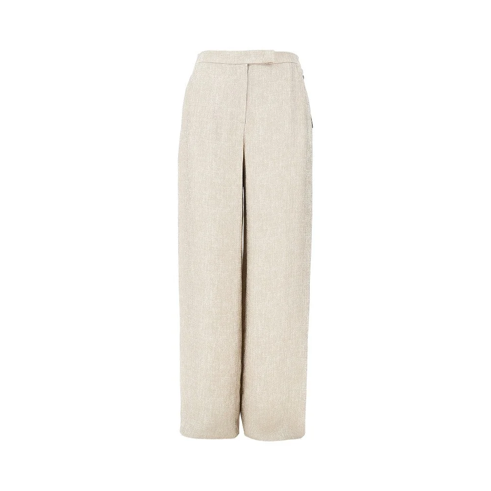 icon laminated viscose pants