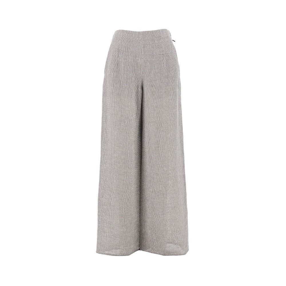 EMPORIO ARMANI 46 linen-blend gauze pants