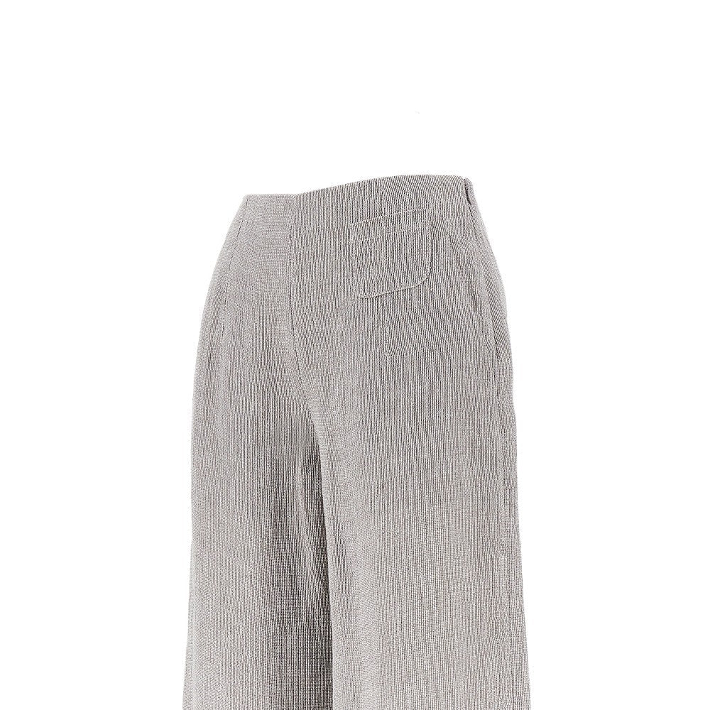 EMPORIO ARMANI 46 linen-blend gauze pants