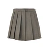 wool twill skorts