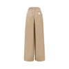 stretch poplin wide leg pants