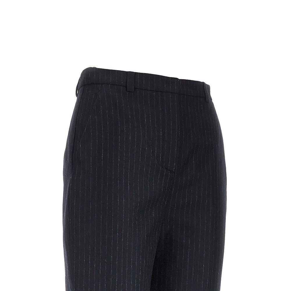 EMPORIO ARMANI 40 wool-blend pants with pinstriped motif