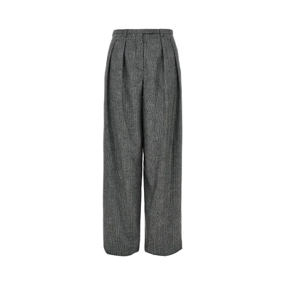wool-blend flannel pants