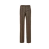 wool straight pants with belt