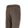 wool straight pants with belt