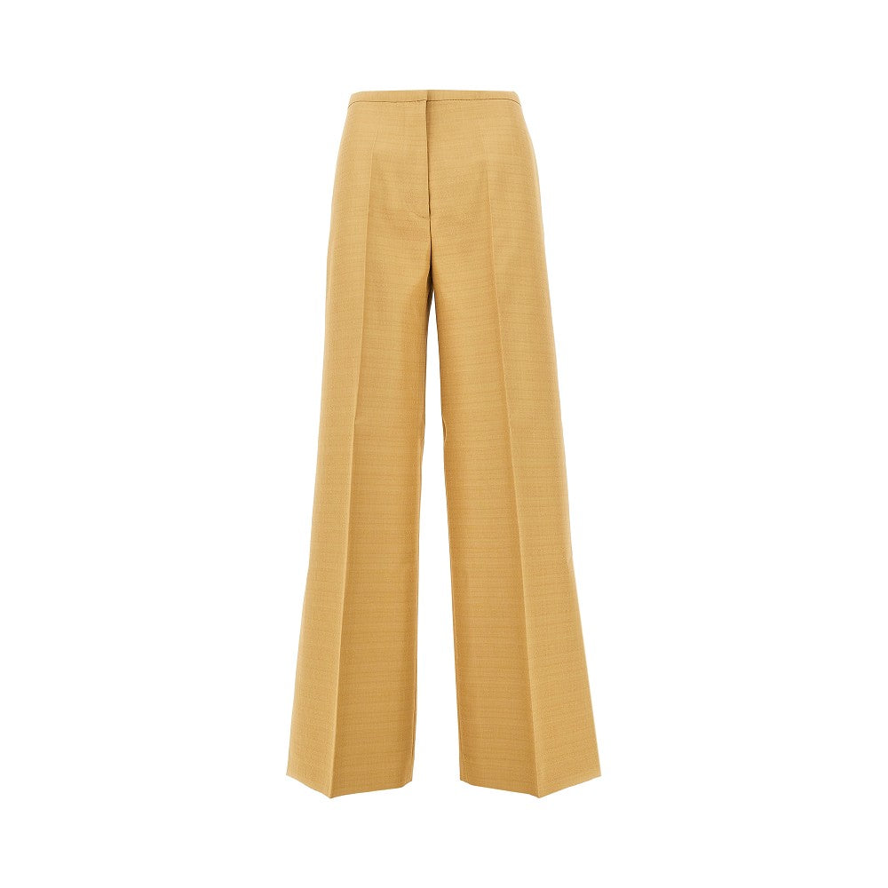 ALBERTA FERRETTI 40 wide pants with hem slit