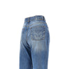 wide leg jeans with fadings